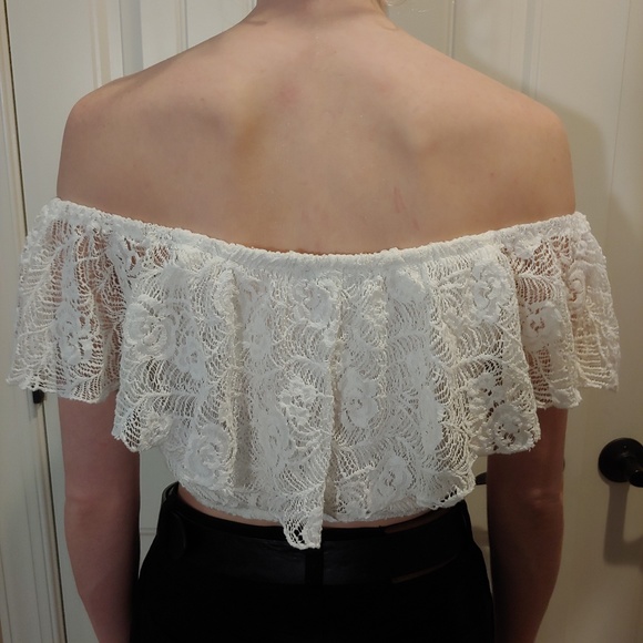 Charlotte Russe Lace Crop Top - Picture 8 of 8